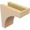 Ekena Millwork 4"W x 8"D x 8"H Classic Huntington Rough Cedar Woodgrain TimberThane Corbel, Primed Tan CORUR04X08X08HUNRCPR - alternate 4